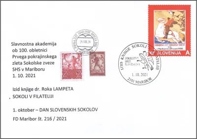 IZID KNJIGE SOKOLI V FILATELIJI - SOKOLSTVO SRCE SLOVENSTVA